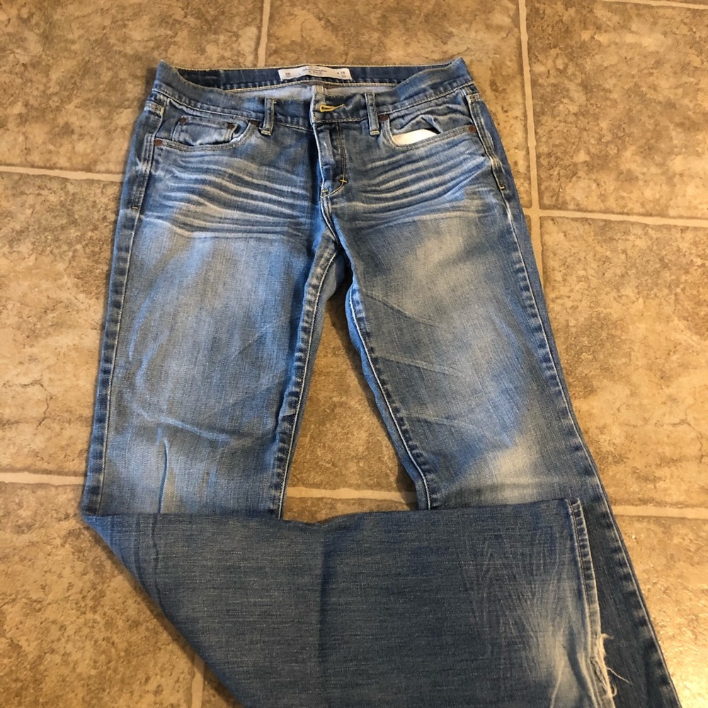 Distressed jeans